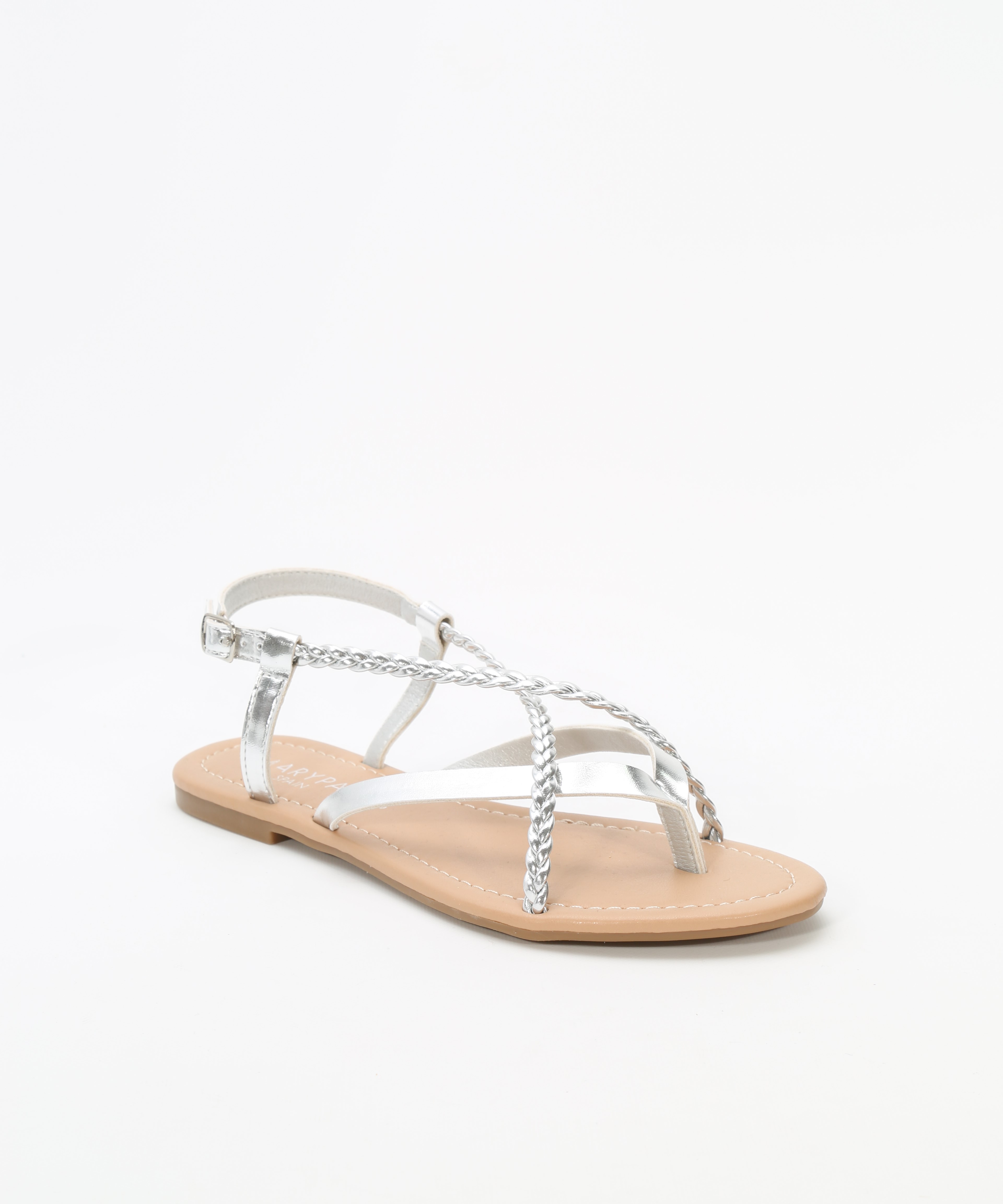 Sandalia plana tira trenzada image number null